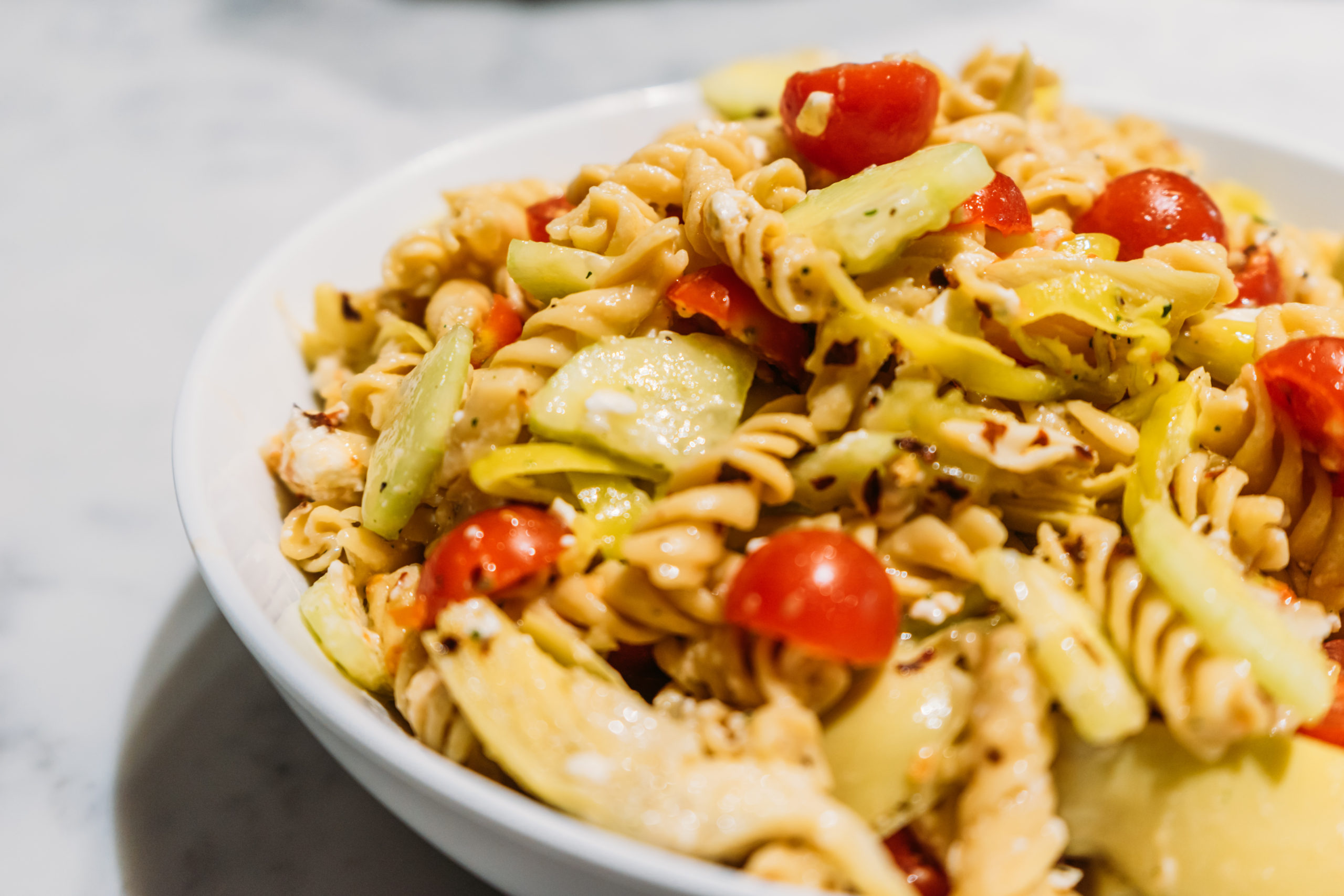 Spring Pasta and Chickpea Salad and Bento-Friendly Pasta Salad