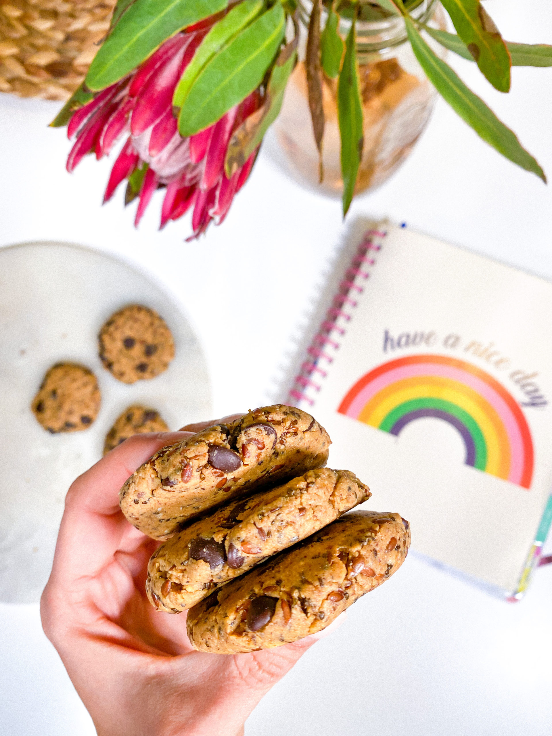 No Bake Cookies: 5 Ingredient Chocolate Chip | PurelyPope