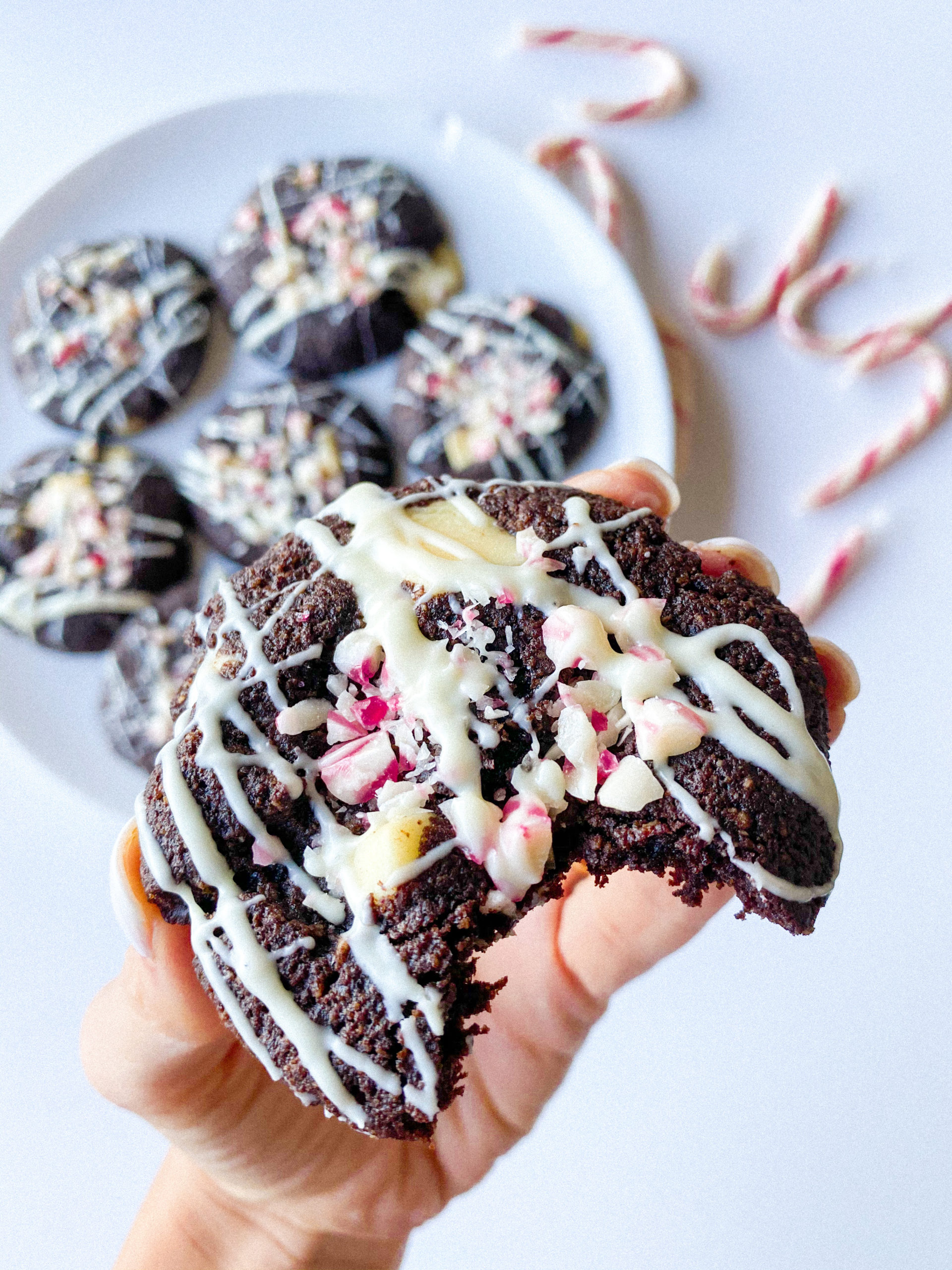 PurelyPope White Chocolate Peppermint Cookies