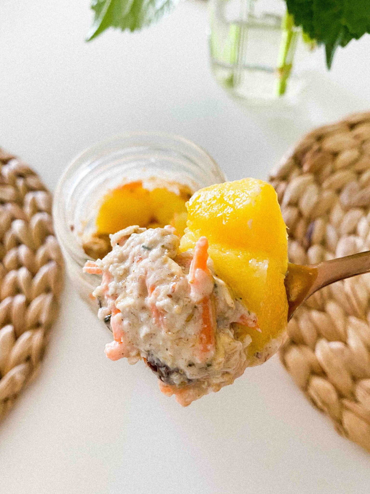 PurelyPope Carrot Cake Overnight Oats