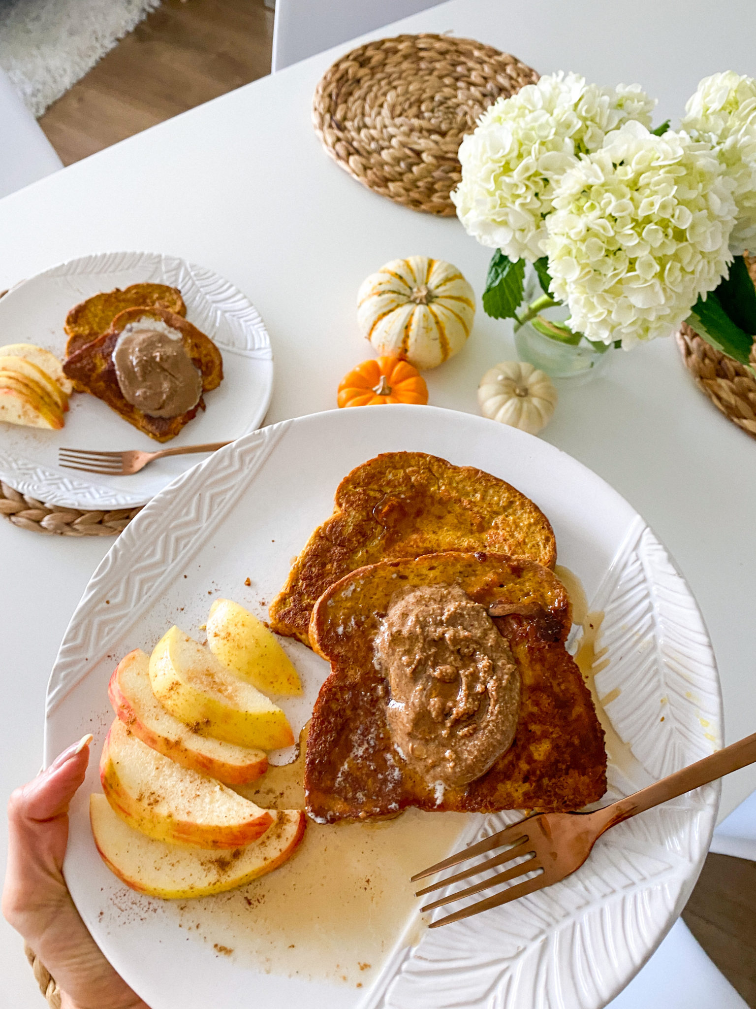 PurelyPope Healthy Pumpkin French Toast